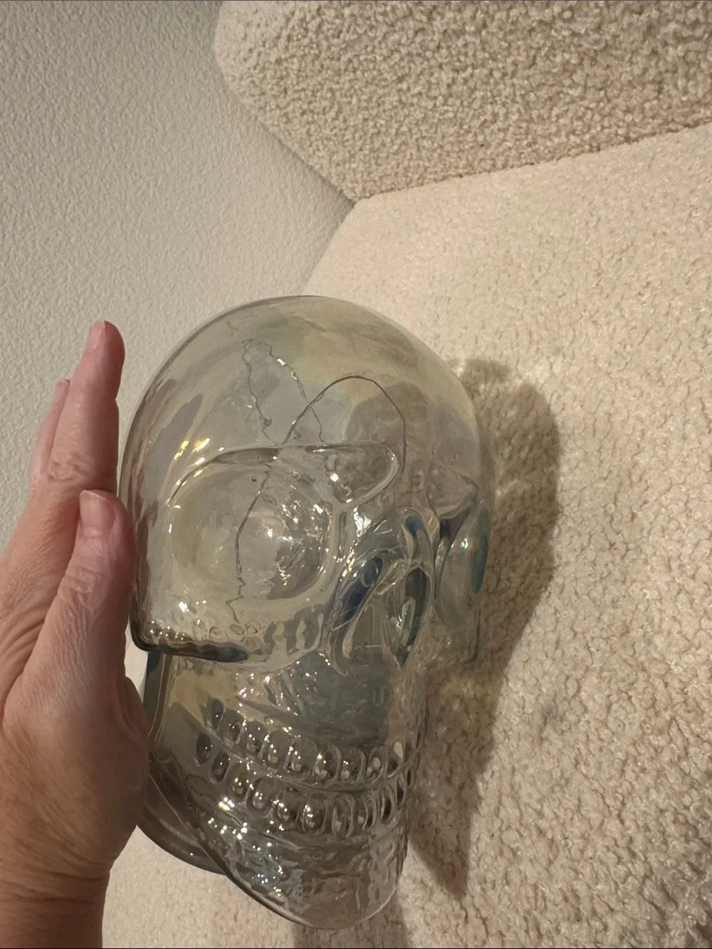 Luster Glass LED Skull  - LUX Halloween decor
